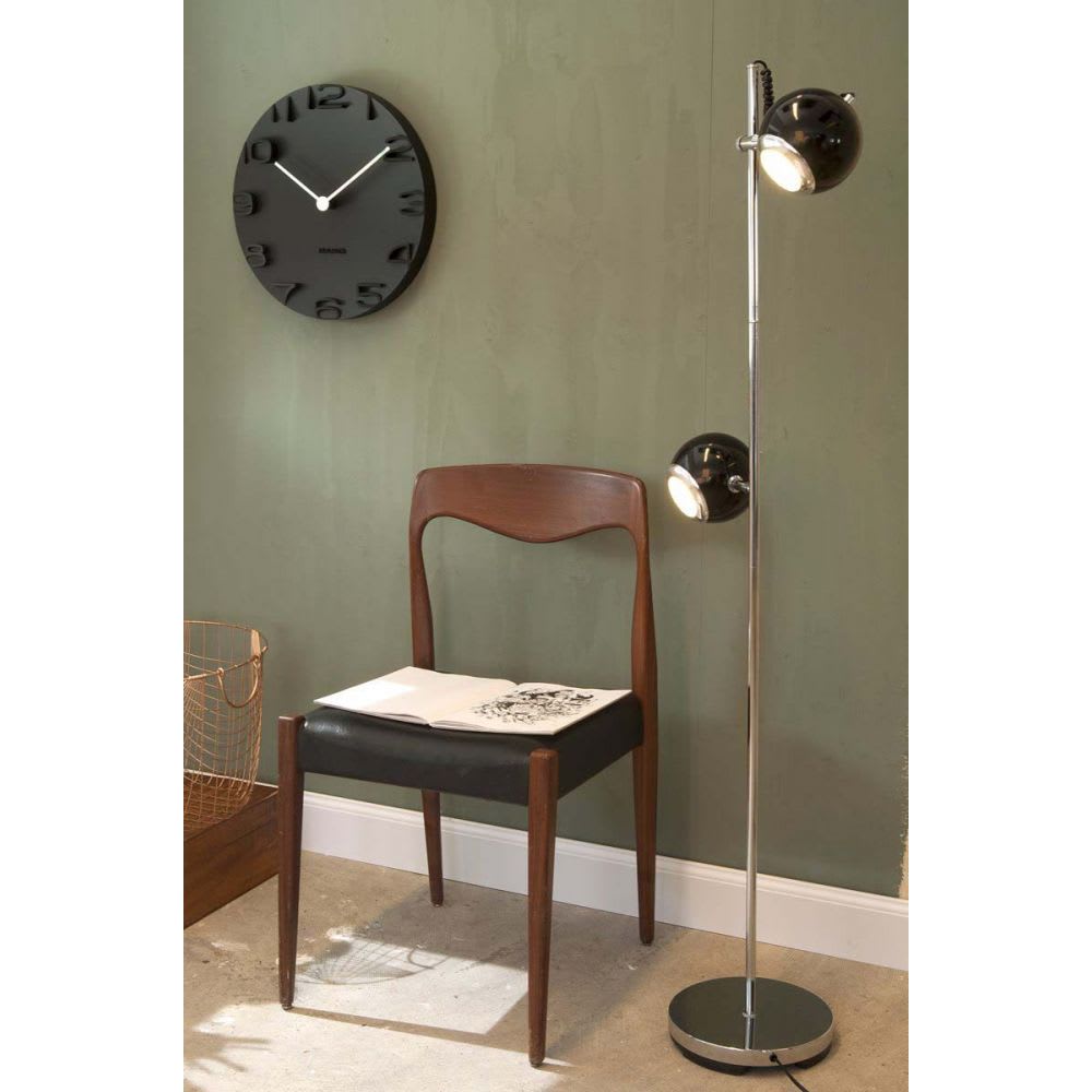 Horloge murale en plastique noir D42 - Maisons du Monde