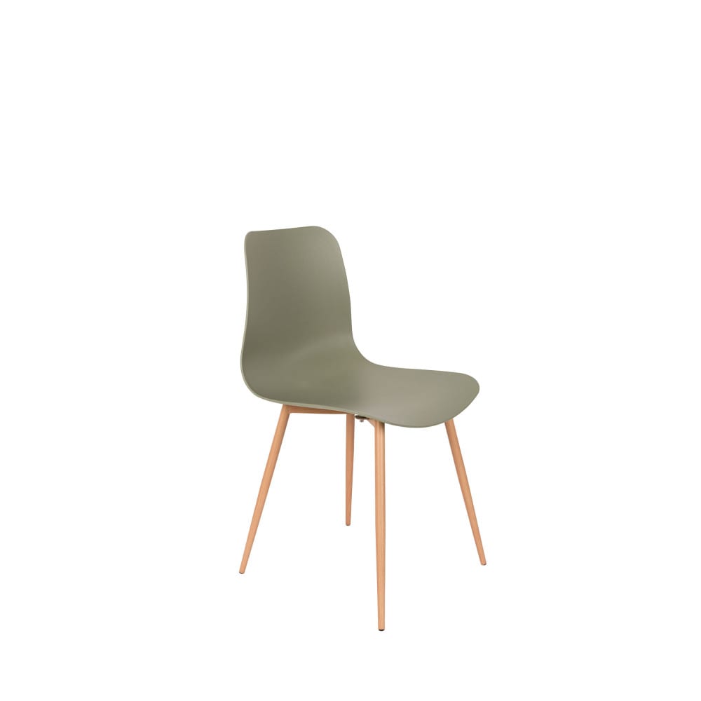 Lot de 2 chaises en résine - Vert