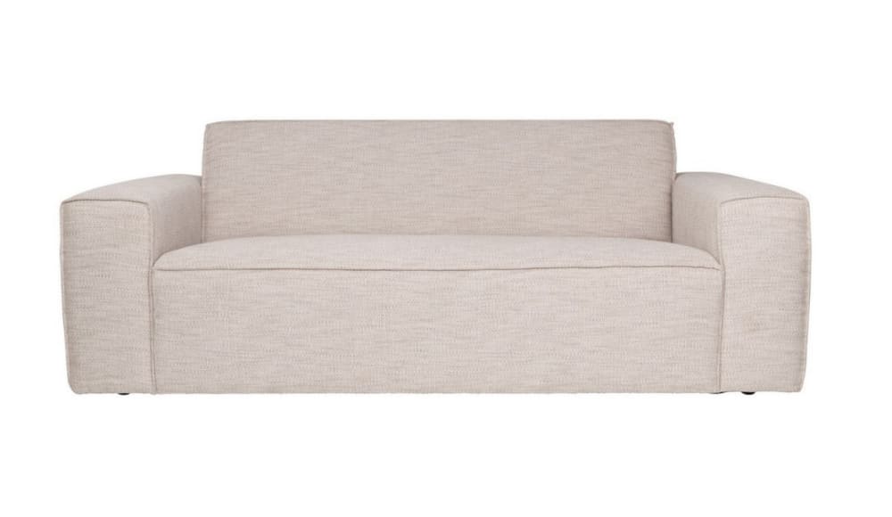 Canapé en tissu beige ZUIVER 2 à 3 places