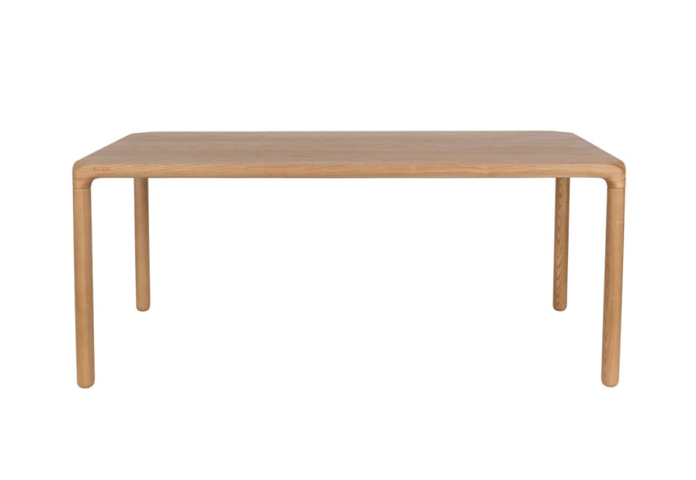 Mesa de comedor de fresno natural de 180 cm