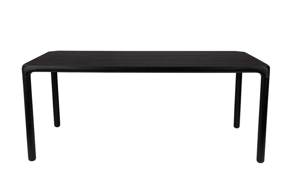 Mesa de comedor de fresno negro 180 cm