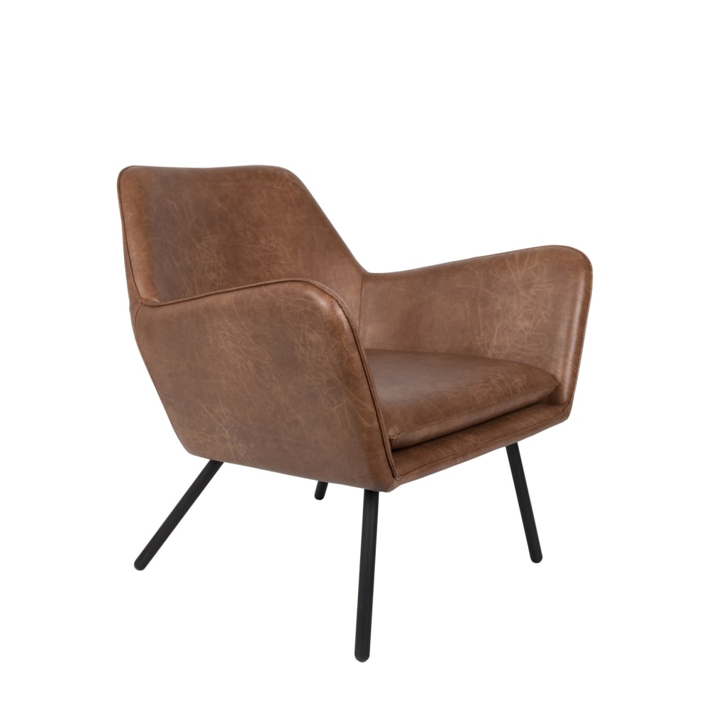 Sessel Aus Leder, Braun