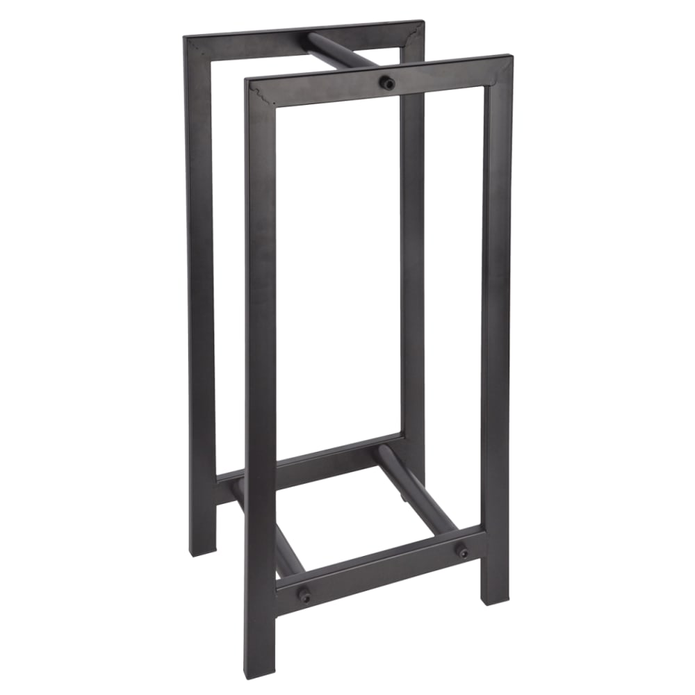 Wadiga Range bûches pour intérieur en acier carbone noir - Métal