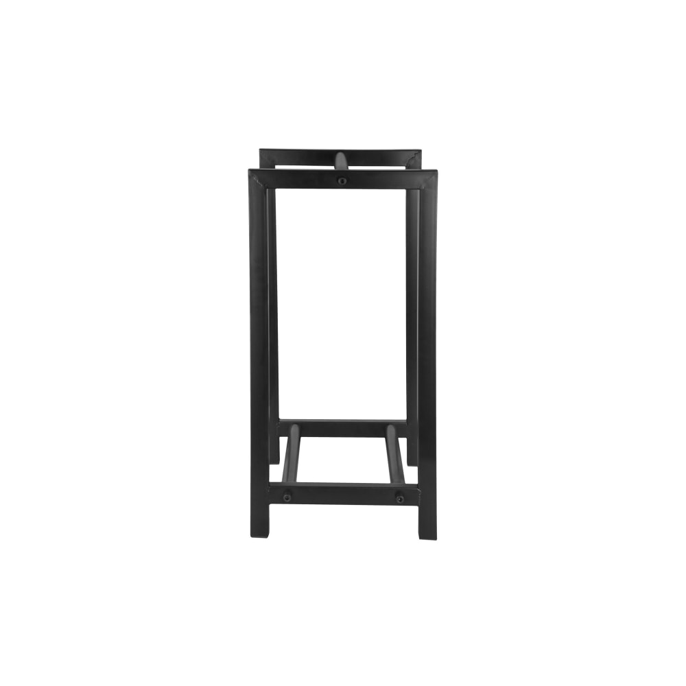 Range bûches pour intérieur en acier carbone noir - Maisons du Monde