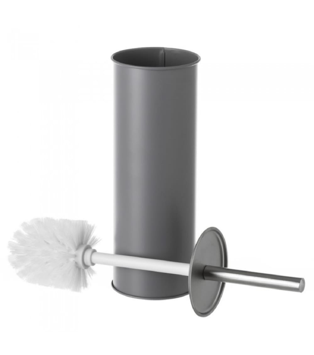 Wadiga Balai brosse WC en métal gris