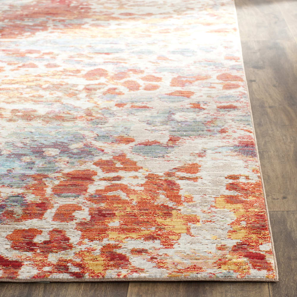 Tapis artisanat inspiré en polyester multicolore, 122 x 183 cm — vue 4