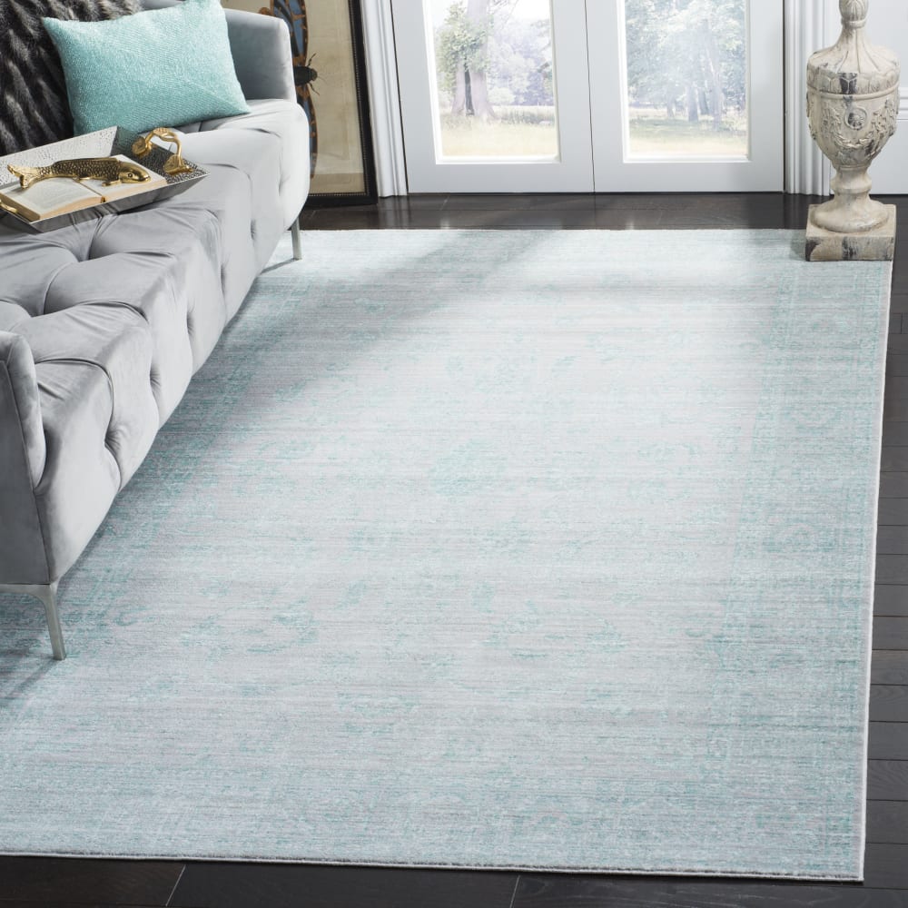 Alfombra de poliéster azul/multicolor, 122 x 183 cm - Maisons du Monde