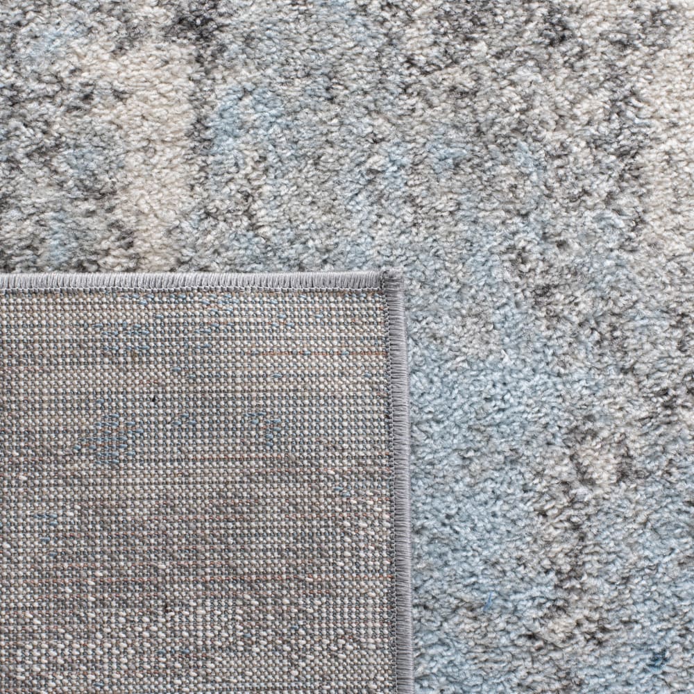 Tapis contemporain en polypropylène gris/bleu, 91 x 152 cm — vue 3