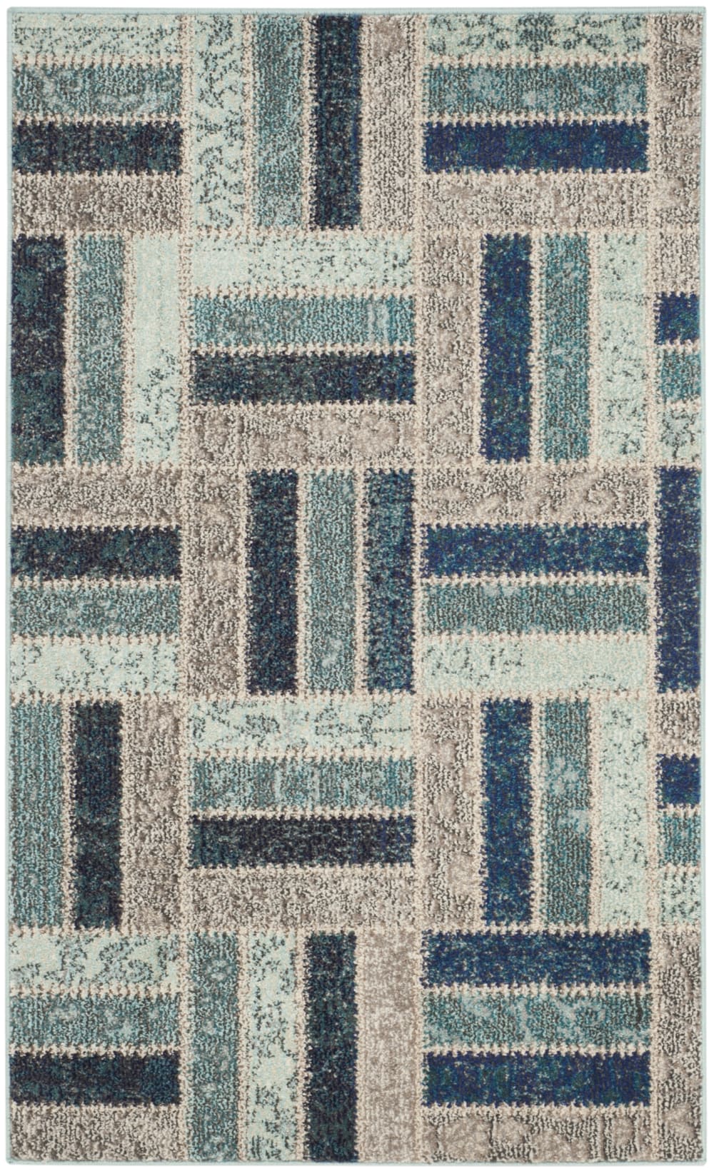 tapis bleu 122 x 170
