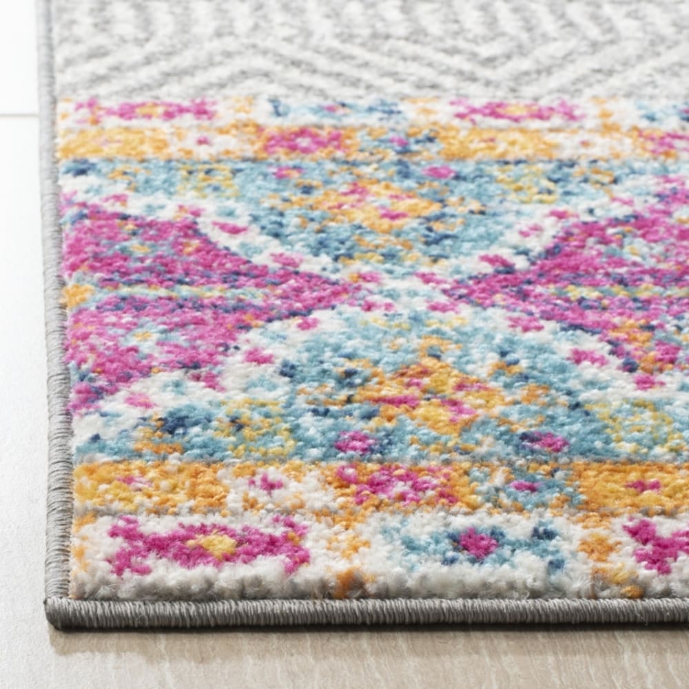 Tapis chic moderne en polypropylène gris/blanc, 155 x 229 cm — vue 4