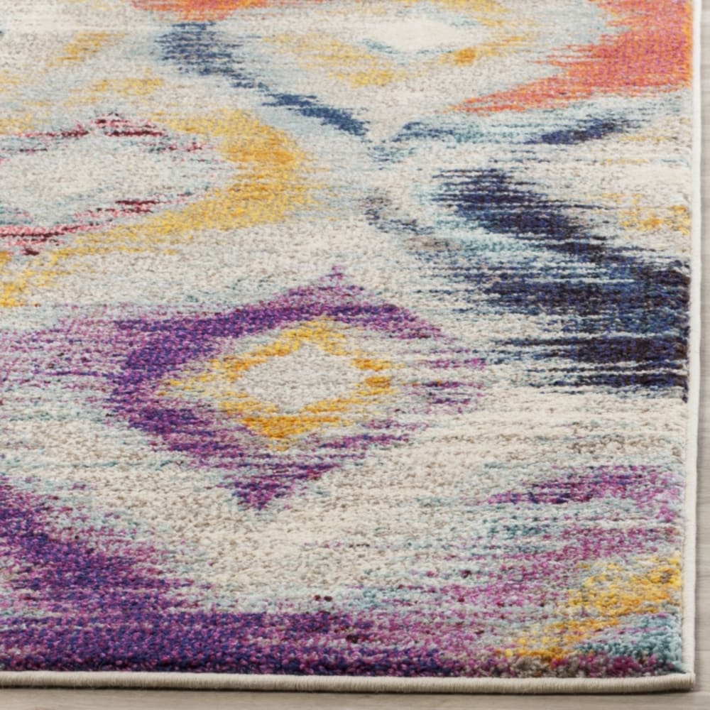 Tapis bohème chic en polypropylène multicolore, 66 x 244 cm — vue 4
