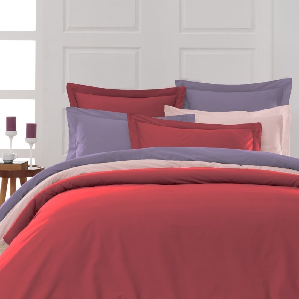 Drap housse en percale de coton cardinal 90x190 cm — vue 4
