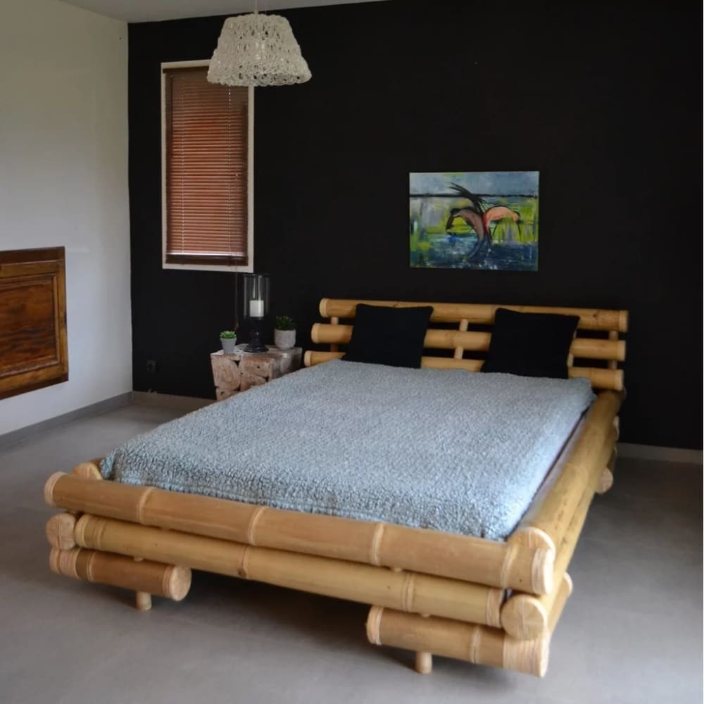 Lit en bambou pour matelas 140x190 - Maisons du Monde