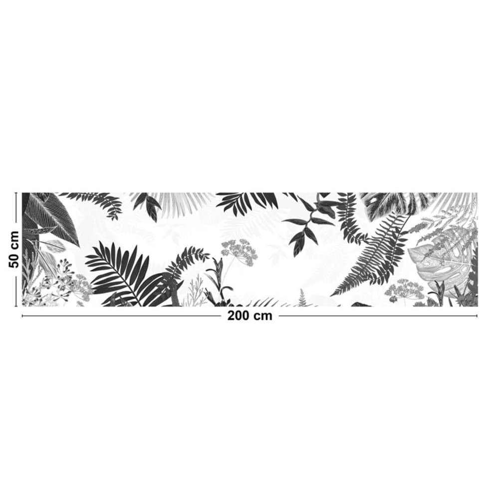 Tapis antidérapant - vinyle - int./ext. - Noir - 50x200cm