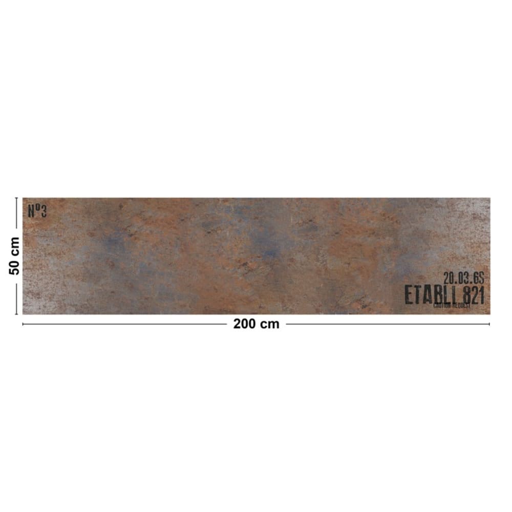 Tapis antidérapant - vinyle - int./ext. - marron - 50x200cm - Maisons du Monde