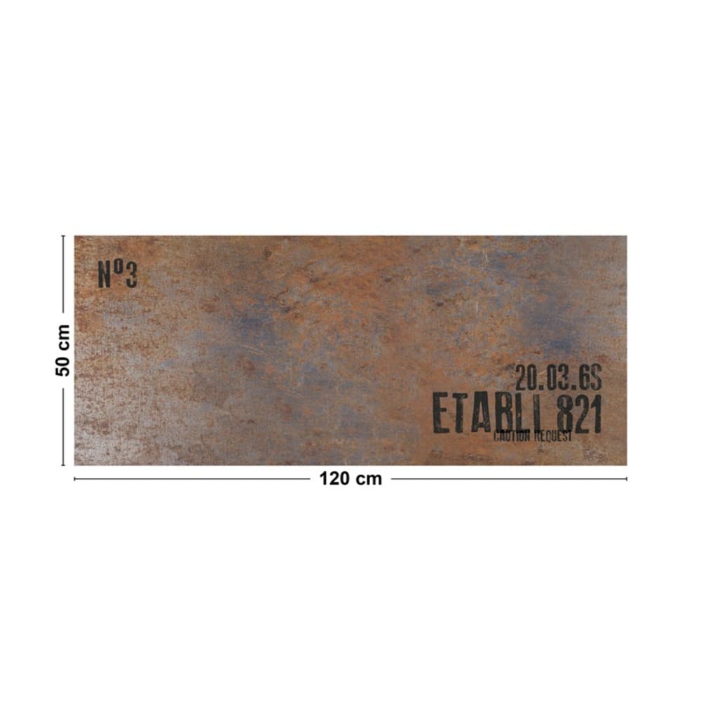 Tapis antidérapant - vinyle - int./ext. - marron - 50x120cm — vue 3