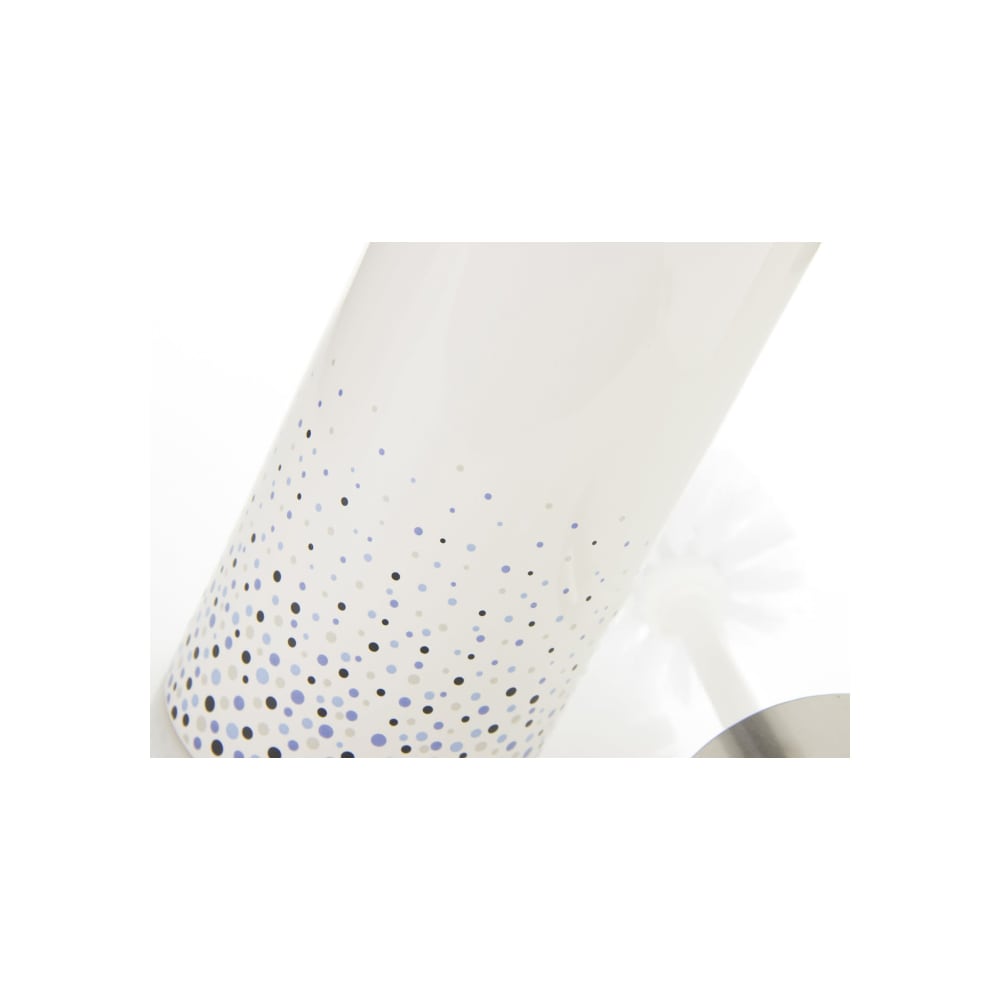 Brosse WC en céramique blanche et bleue - Maisons du Monde