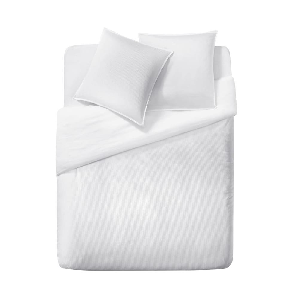 Housse de couette en satin blanc 240x220 — vue 4