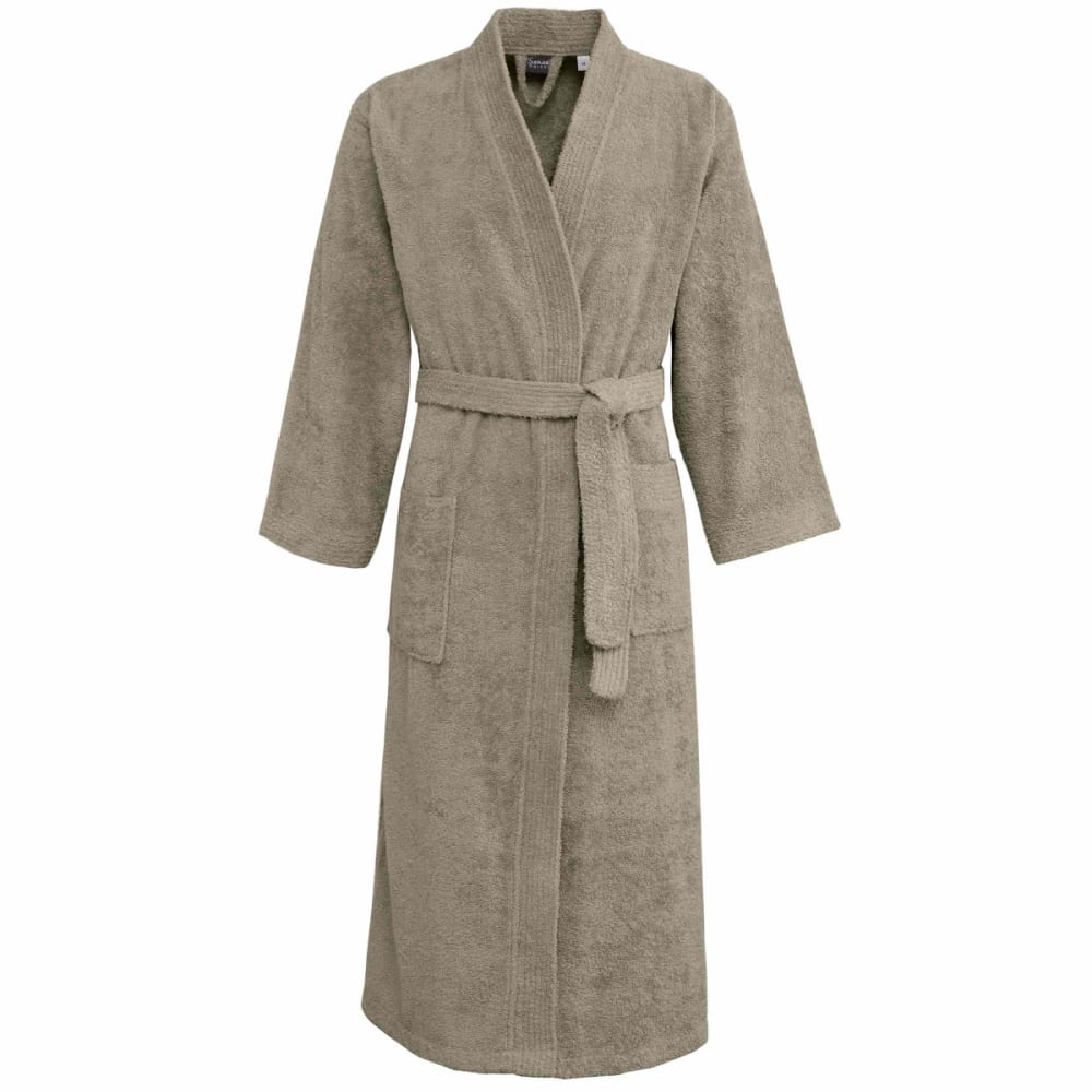 Peignoir mixte kimono - mastic