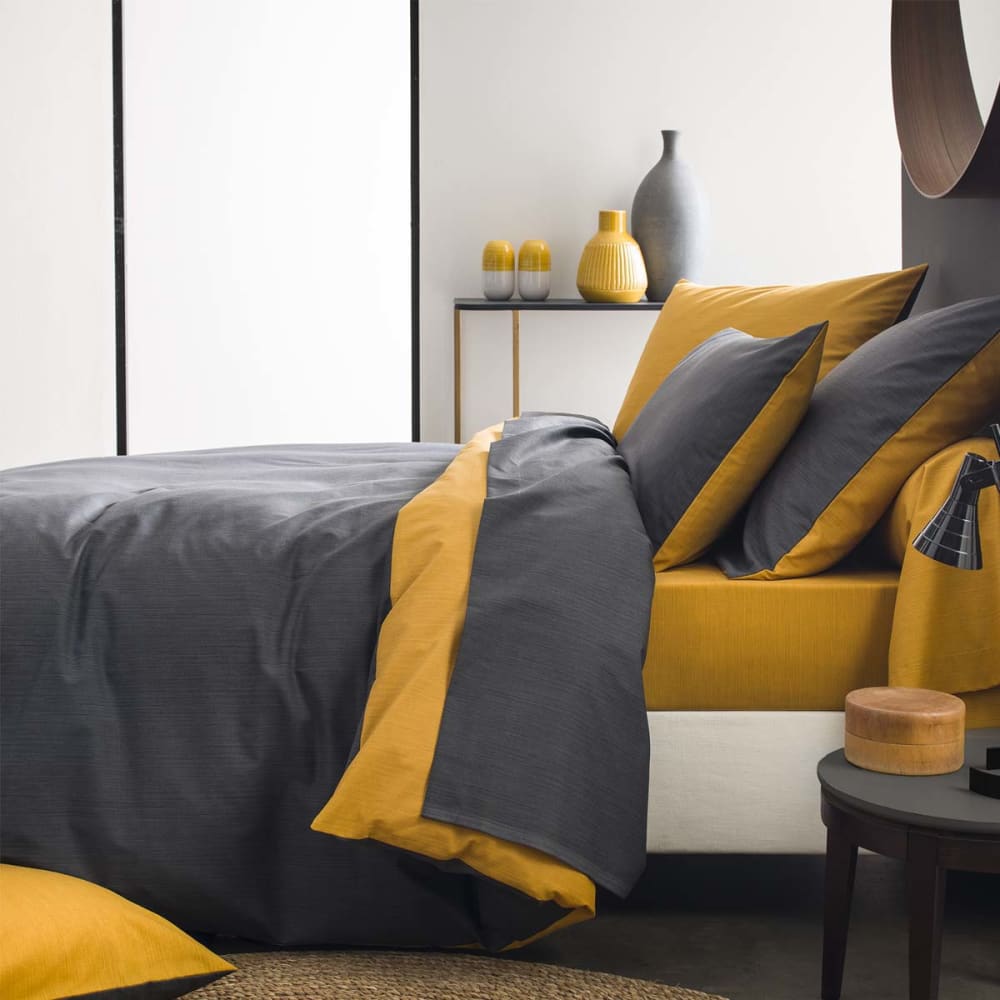 Taie d'oreiller bicolore en bambou bicolore 63 x 63 - Maisons du Monde
