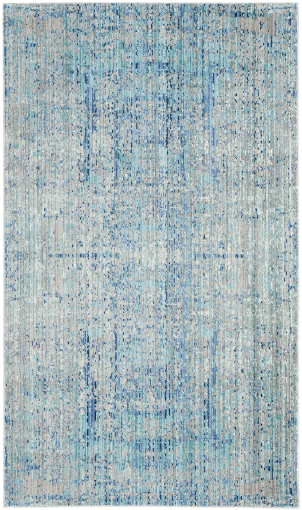 tapis polyester bleu