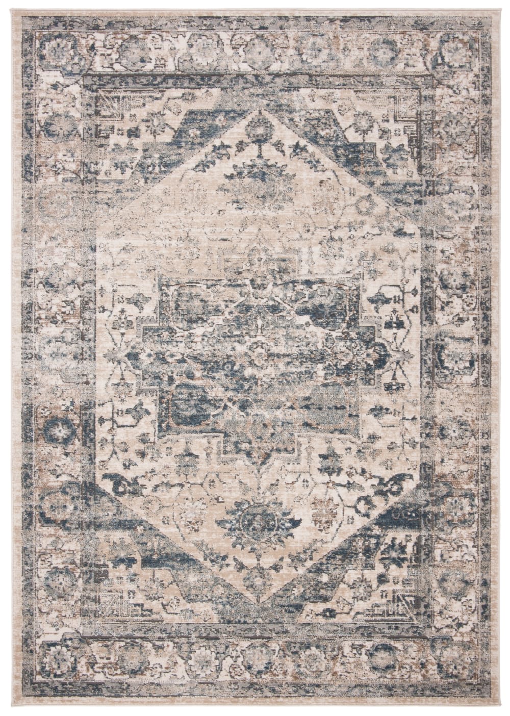 Tapis bleu 122 x 183