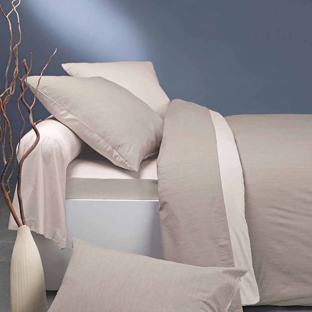 Housse de couette bicolore en bambou bicolore 140 x 200