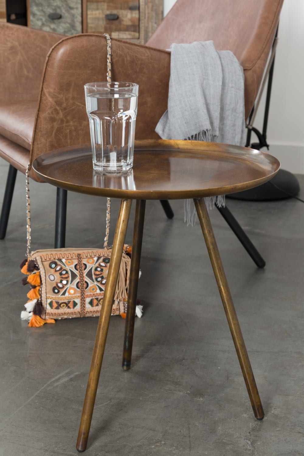 Table d'appoint en métal cuivré - Maisons du Monde