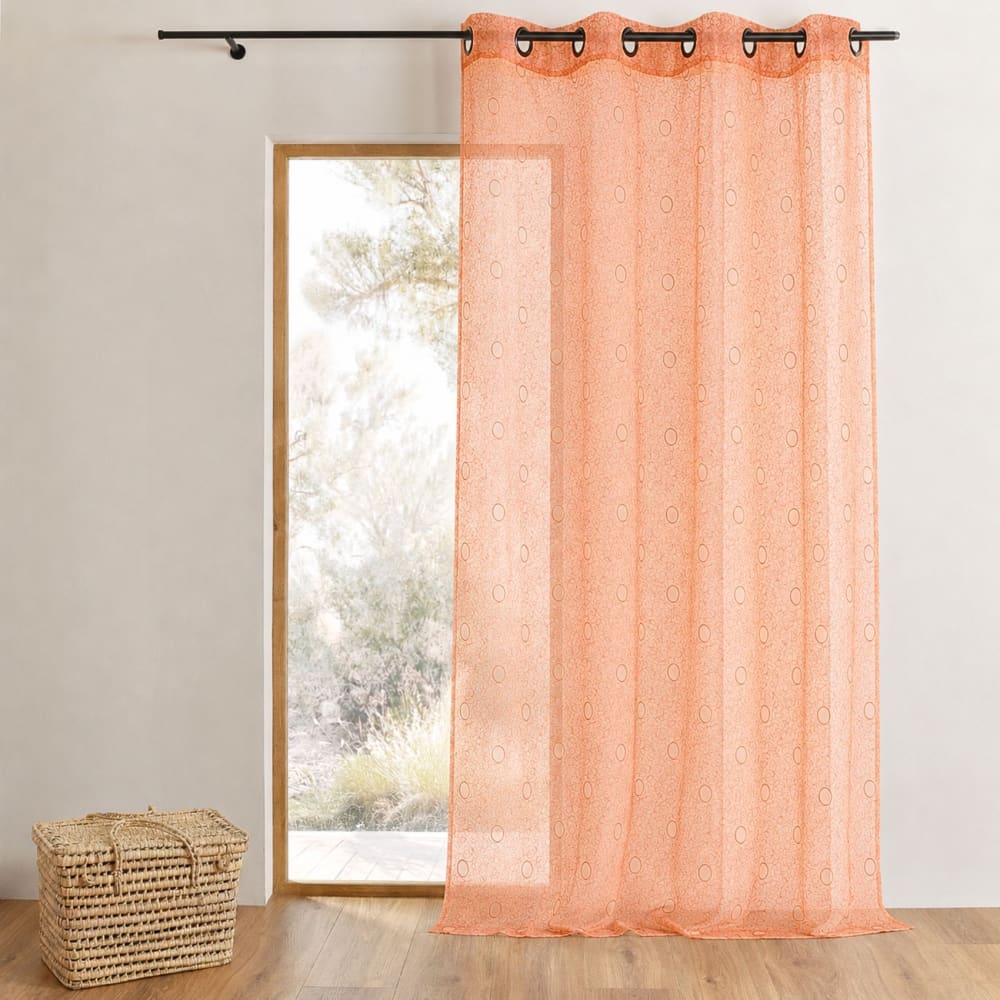 Voilage organza brodé