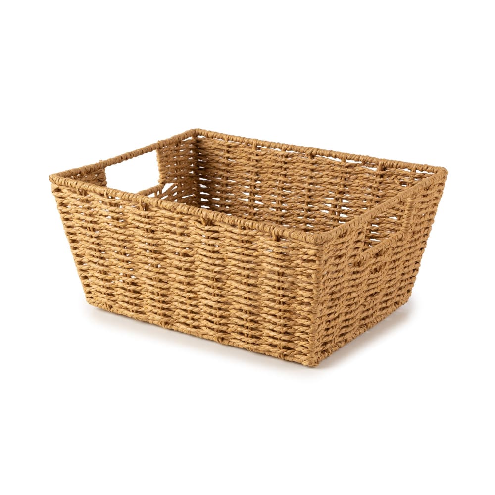 COMPACTOR Panier de rangement en papier tress&eacute; 31x24cm