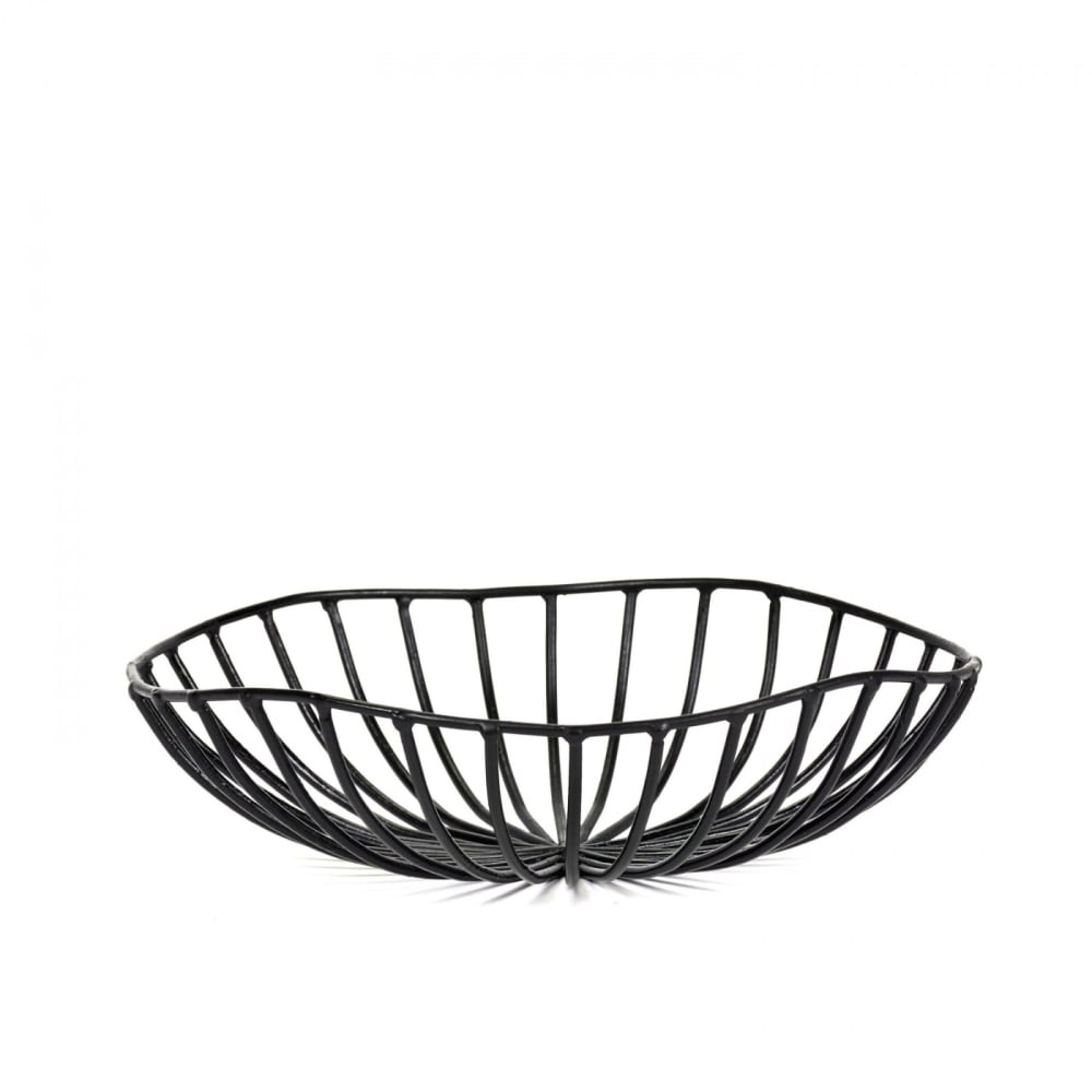 Serax Corbeille à pain en métal noir D20cm