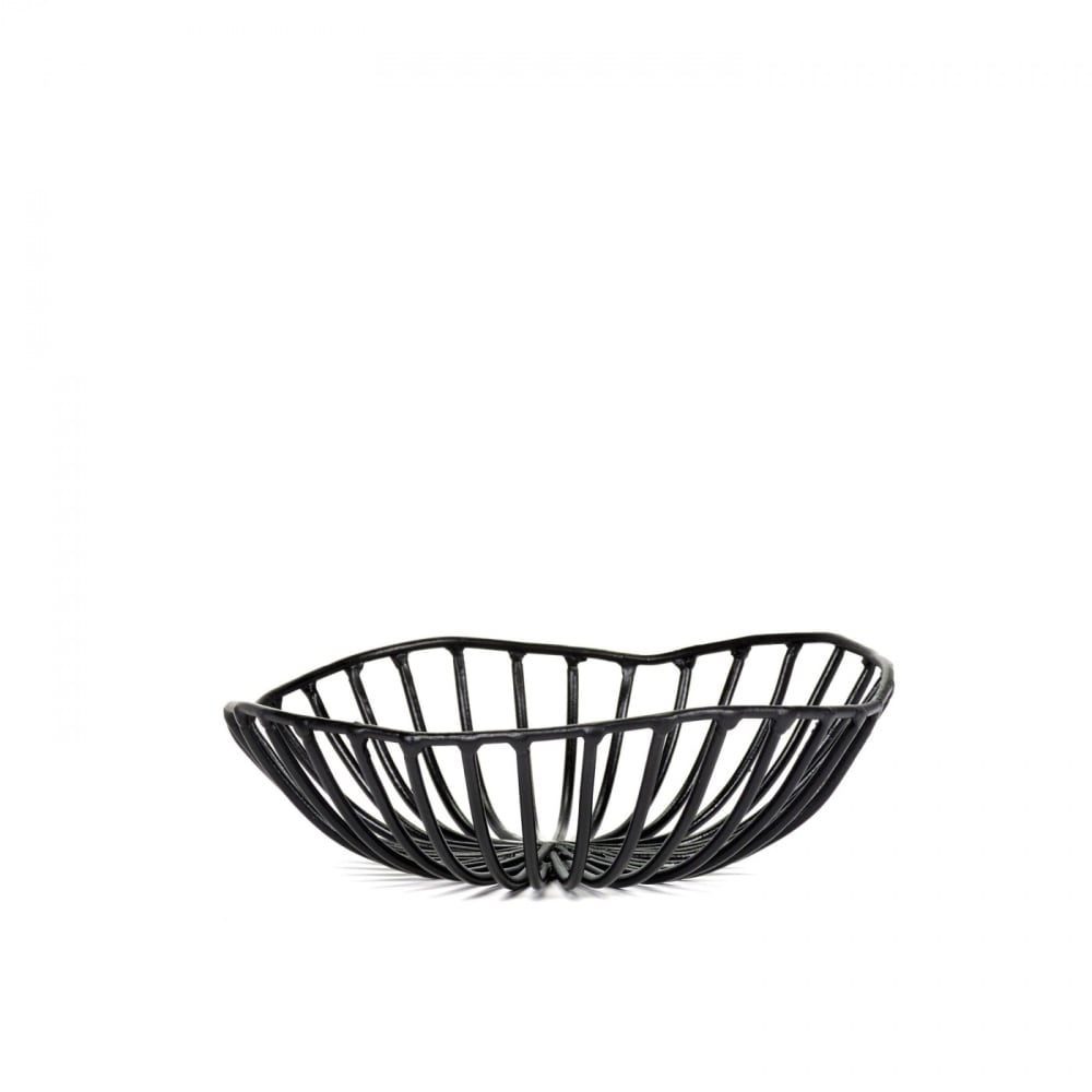 Serax Corbeille à pain en métal noir D15cm