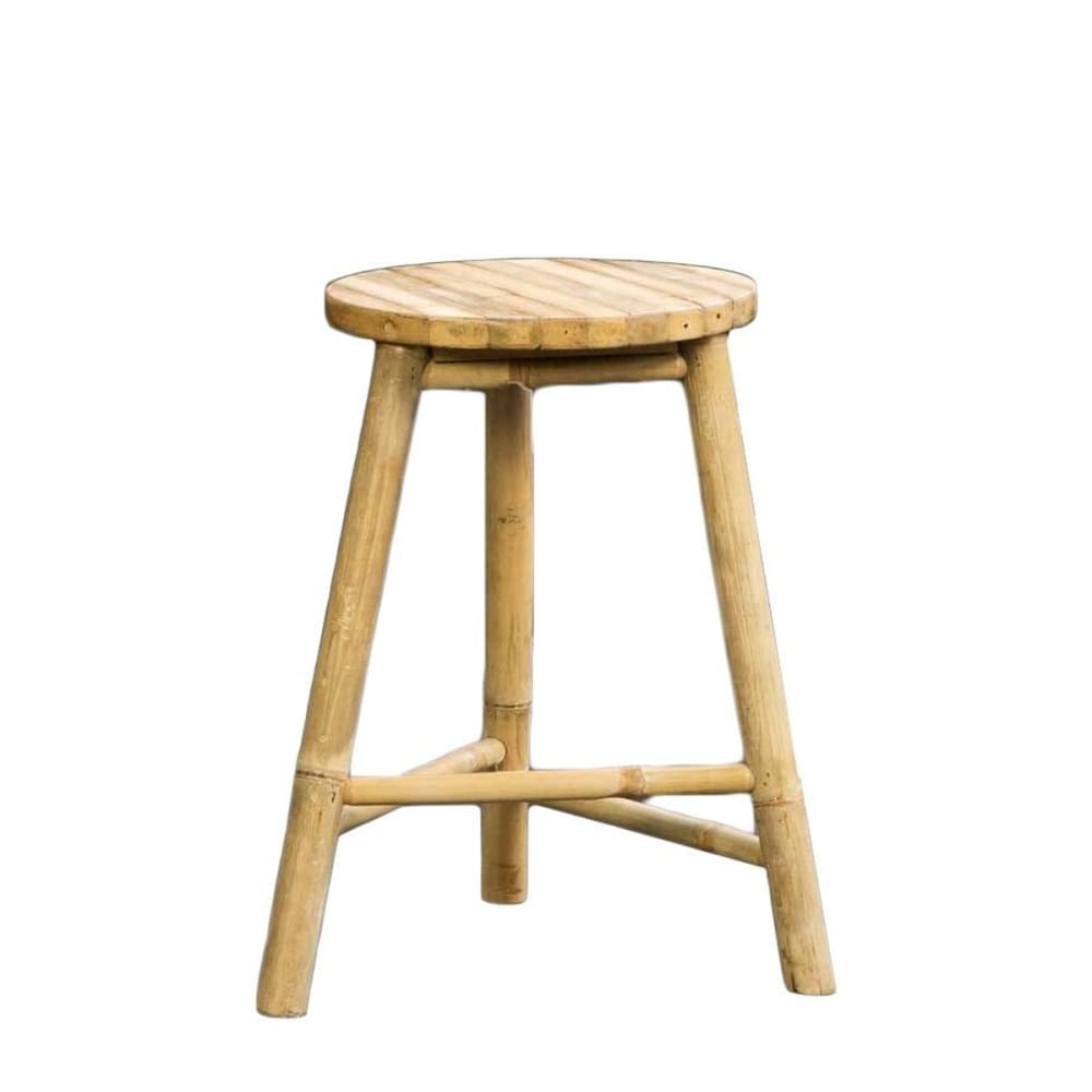 Tabouret trépied en bambou naturel — Beyit