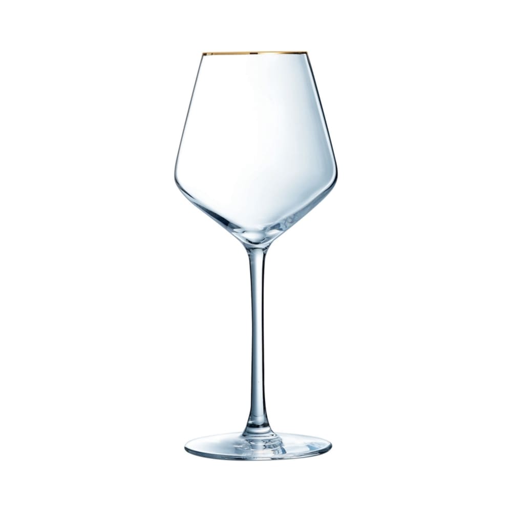 Verre à pied universal bord or 38cl - Lot de 4 Verre à pied universal bord or 38cl - Lot de 4
