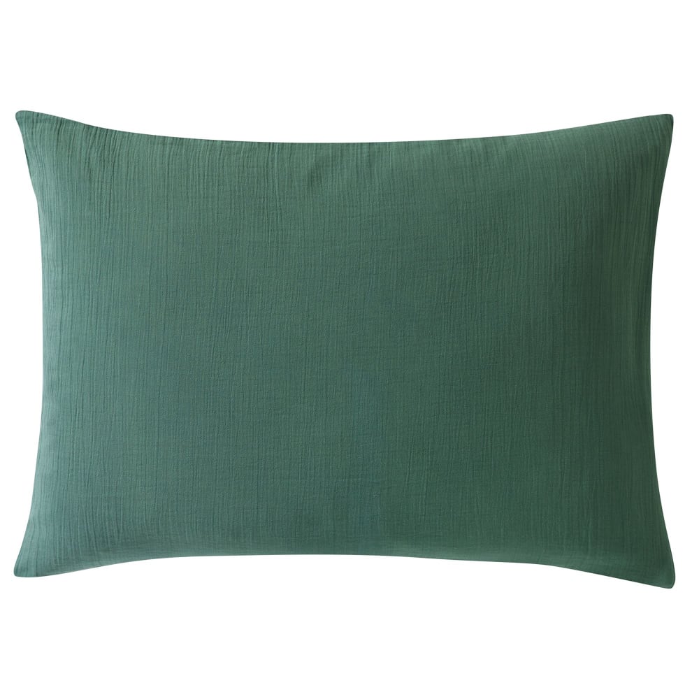 Taie sac en coton vert céladon 65x65cm — vue 4