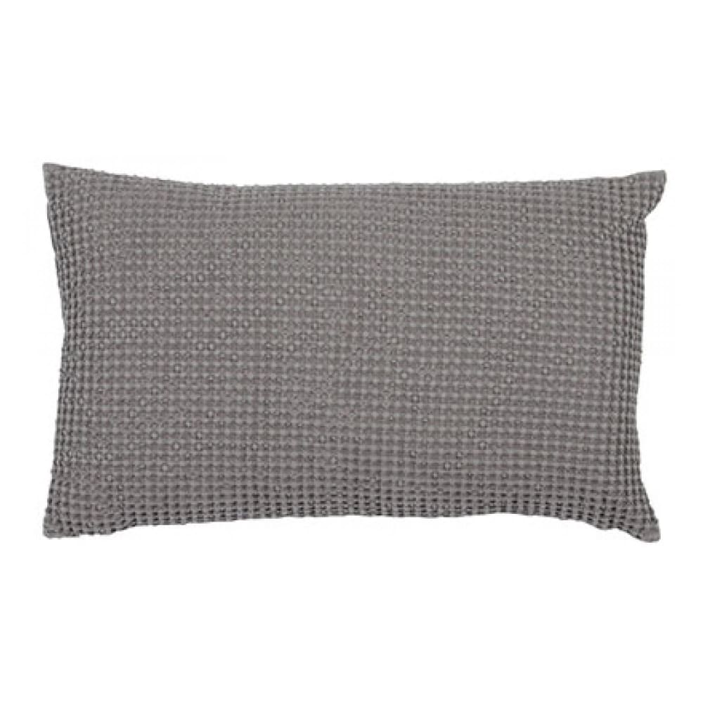 Coussin en coton tourterelle 30 x 50 cm