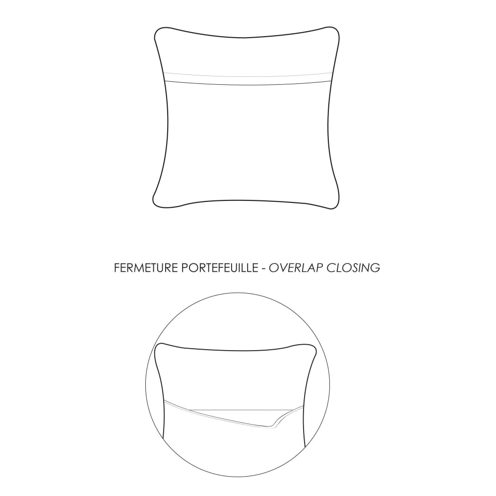 Coussin en coton tourterelle 30 x 50 cm — vue 4