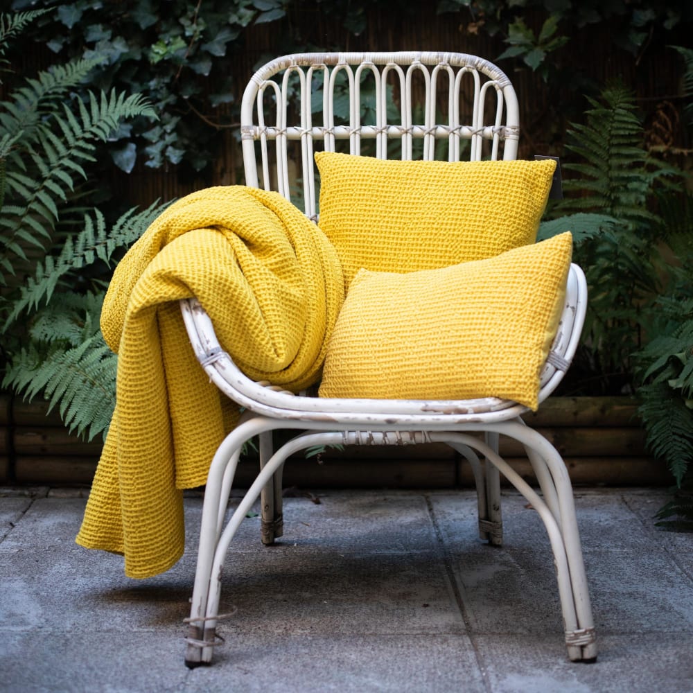 Coussin en coton blanc 45 x 45 cm — vue 3