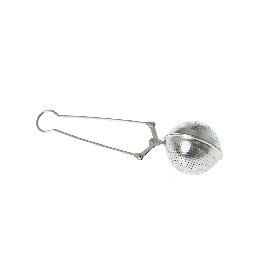 WADIGA Pince à thé en acier avec manche. Dimensions: diamètre 5cm x Longueur 18cm - Couleur: Argenté - Matière: Acier