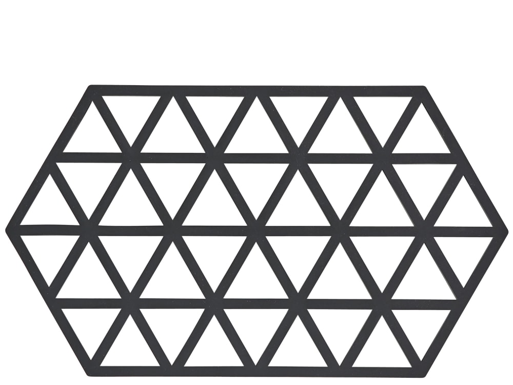 Dessous de plat design en silicone noir 24x14cm - Maisons du Monde