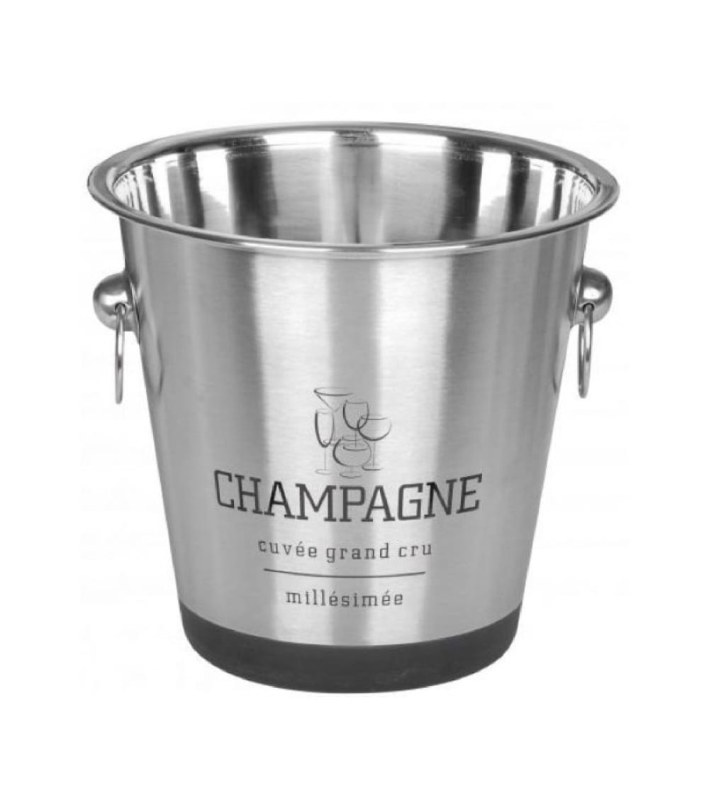 Seau à Champagne en inox argenté