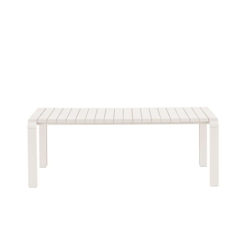 Banc de jardin en aluminium couleur argile