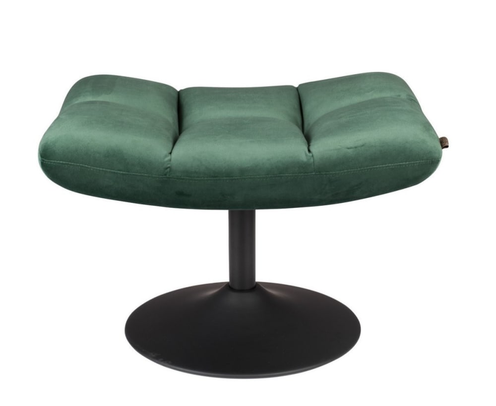 Tabouret en velours vert profond Tabouret en velours vert profond