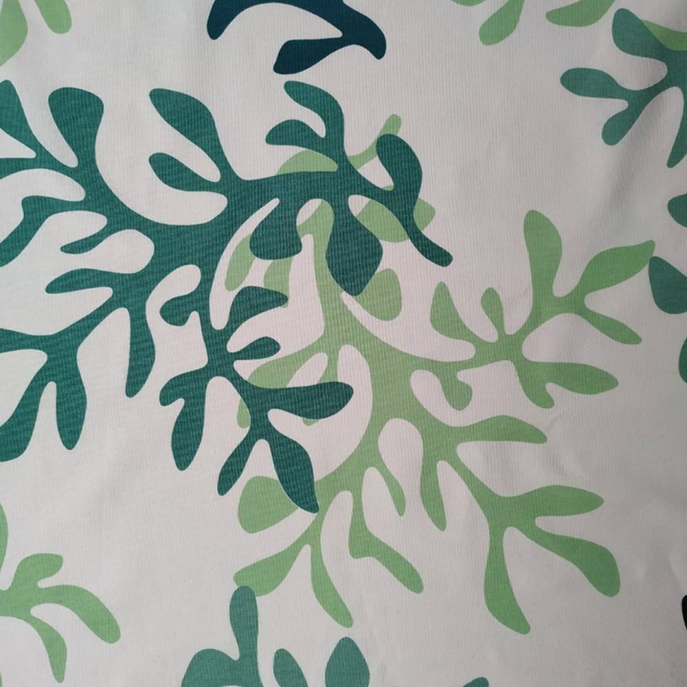Nappe enduite coton verte carrée 120 x 120 cm - Maisons du Monde
