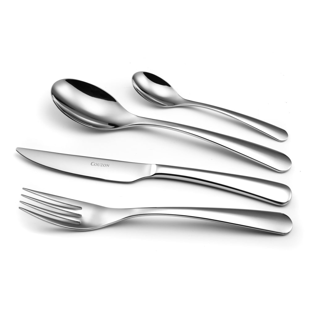 Ménagère 24 couverts acier inox finition poli-miroir