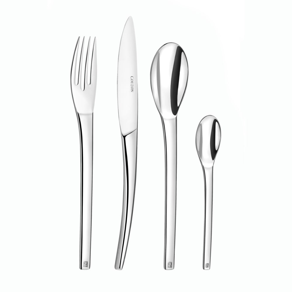 Set di posate da 24 pezzi in scatola lunga in acciaio inox -