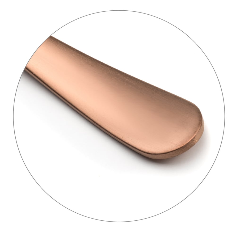 Ménagère 24 couverts acier inox cuivre mat