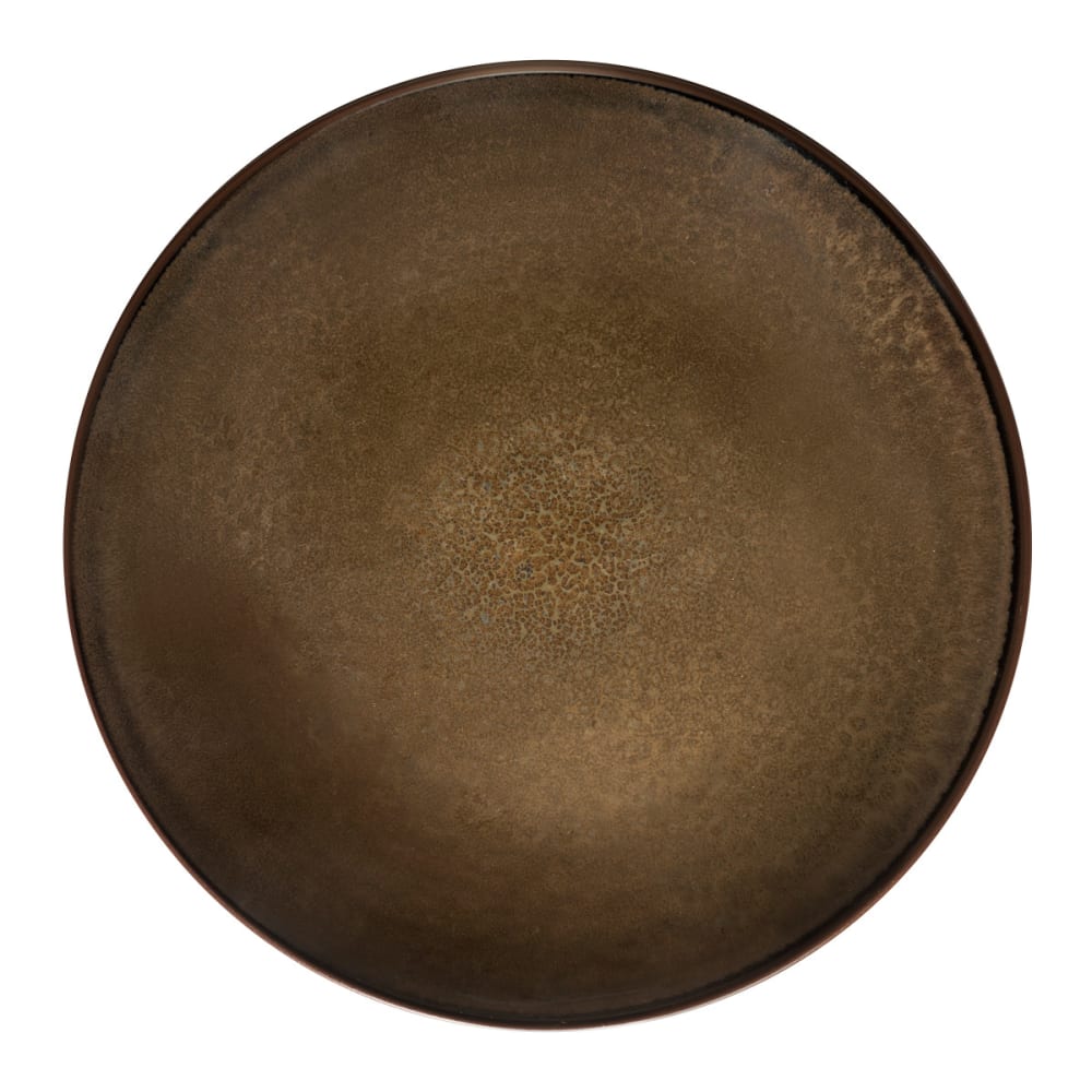Feeling Bronze - Coffret 6 assiettes plates Marron M&eacute;dard de Noblat