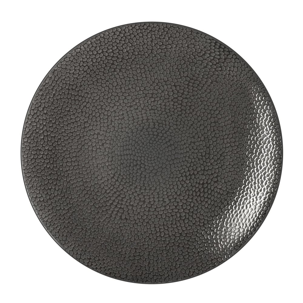 6er Set flache Teller aus Steingut, Grau - Maisons Du Monde