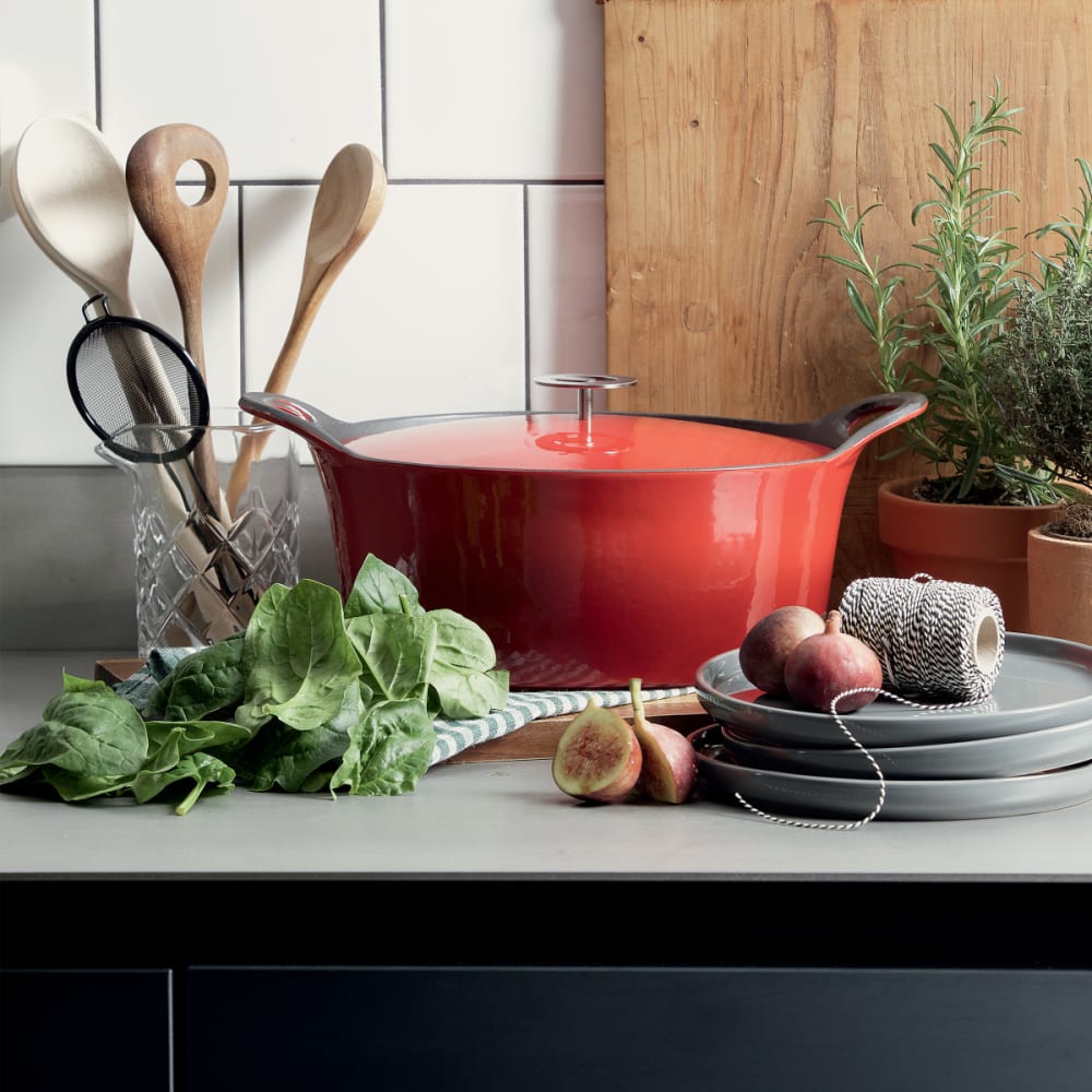 Cocotte ovale rouge 29cm